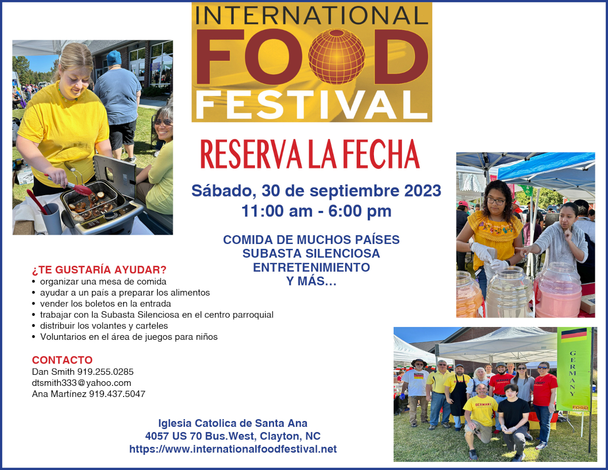 International Food Festival – St. Ann Catholic Church – Heaven is just ...